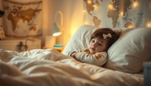sono infantil em viagens
